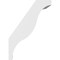 Ekena Millwork 5-in. W x 10-in. D x 14-in. H Funston Architectural Grade PVC Knee Brace BRCP05X10X14FST - alternate 2
